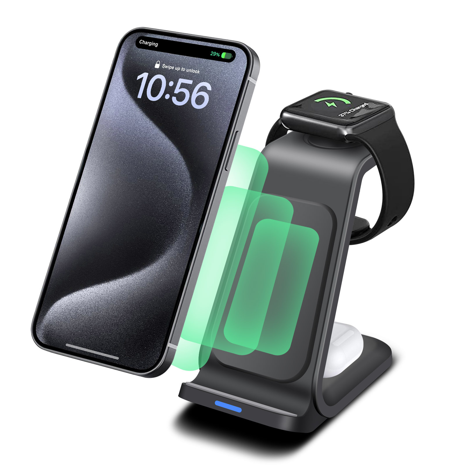 Smartwatch X - Stazione di ricarica 3 in 1