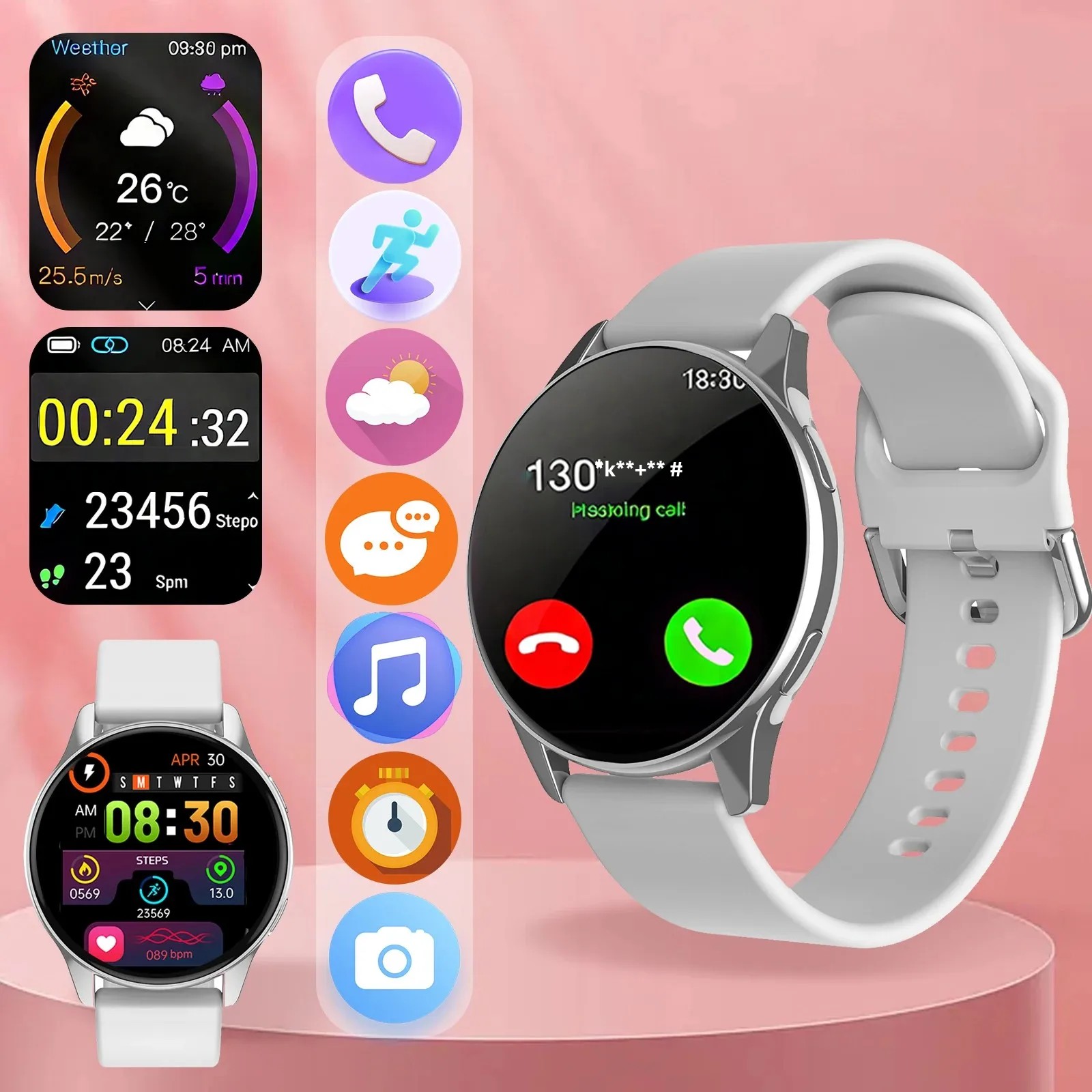 Smartwatch Face - 2025 Nuovo Smart Watch Chiamate wireless