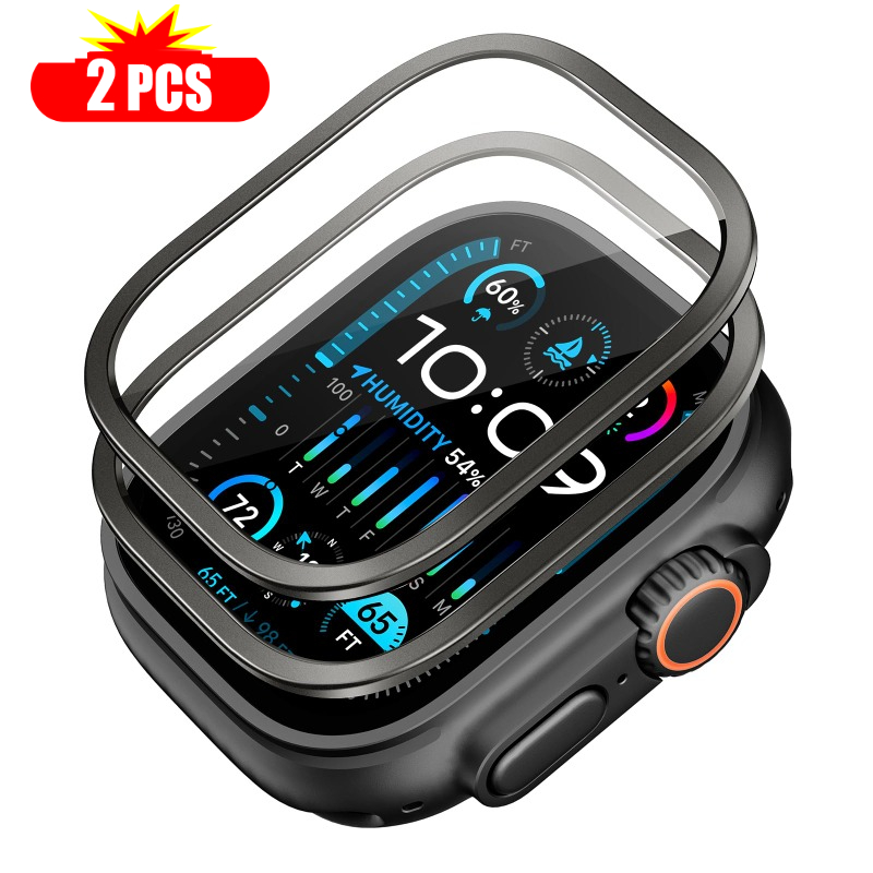 Watch Case Bumper - 2 pezzi di vetro temperato per