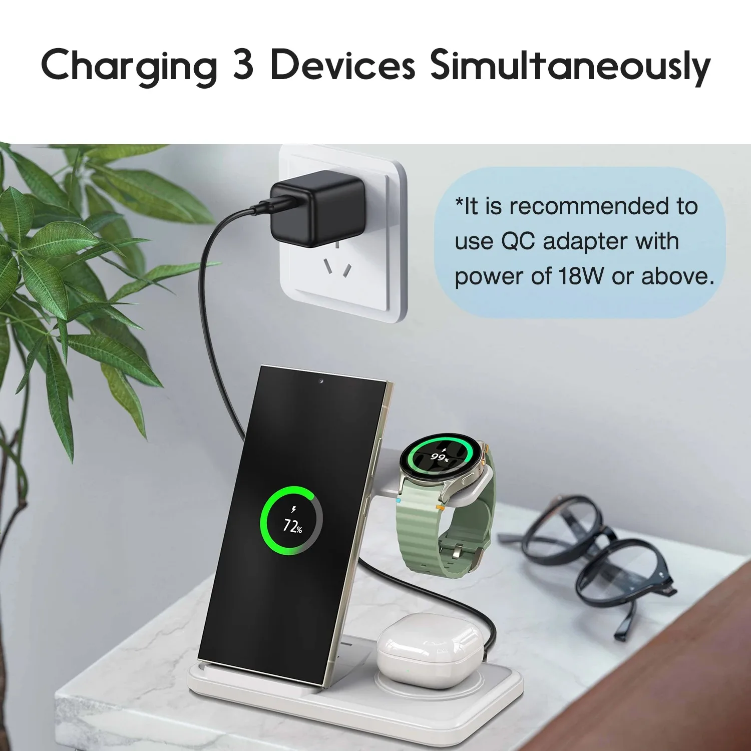 Stazione di ricarica wireless  - Wireless Charger Watch recensione e prezzo