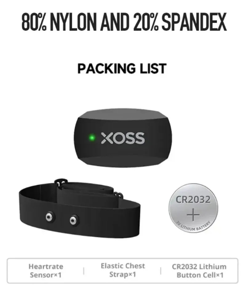 Sensore Cardiaco da Petto XOSS - Rugged Sport Strap recensione e prezzo